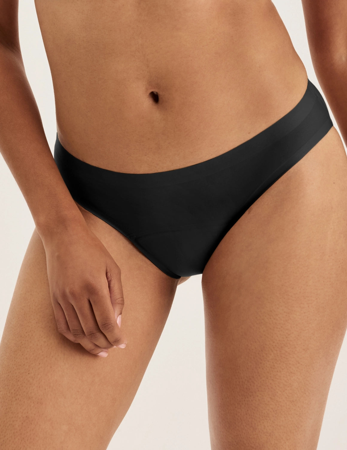 6 Pack Women No Show Seamless Underwear Thong Invisible Soft Panties Multi Pack Medium-Waist Underwear Cotton Briefs - L - View #6