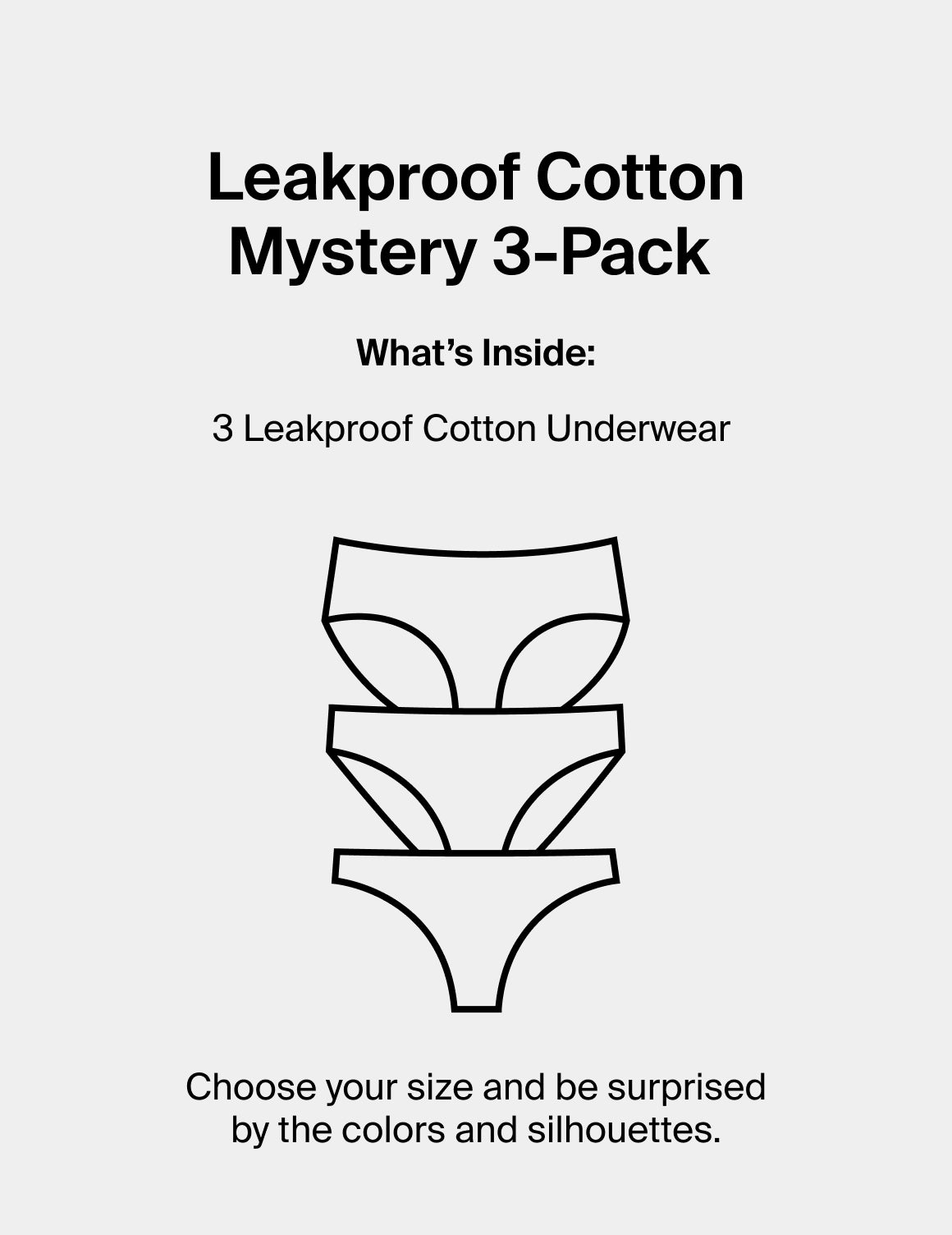 Leakproof Cotton Mystery 3-Pack