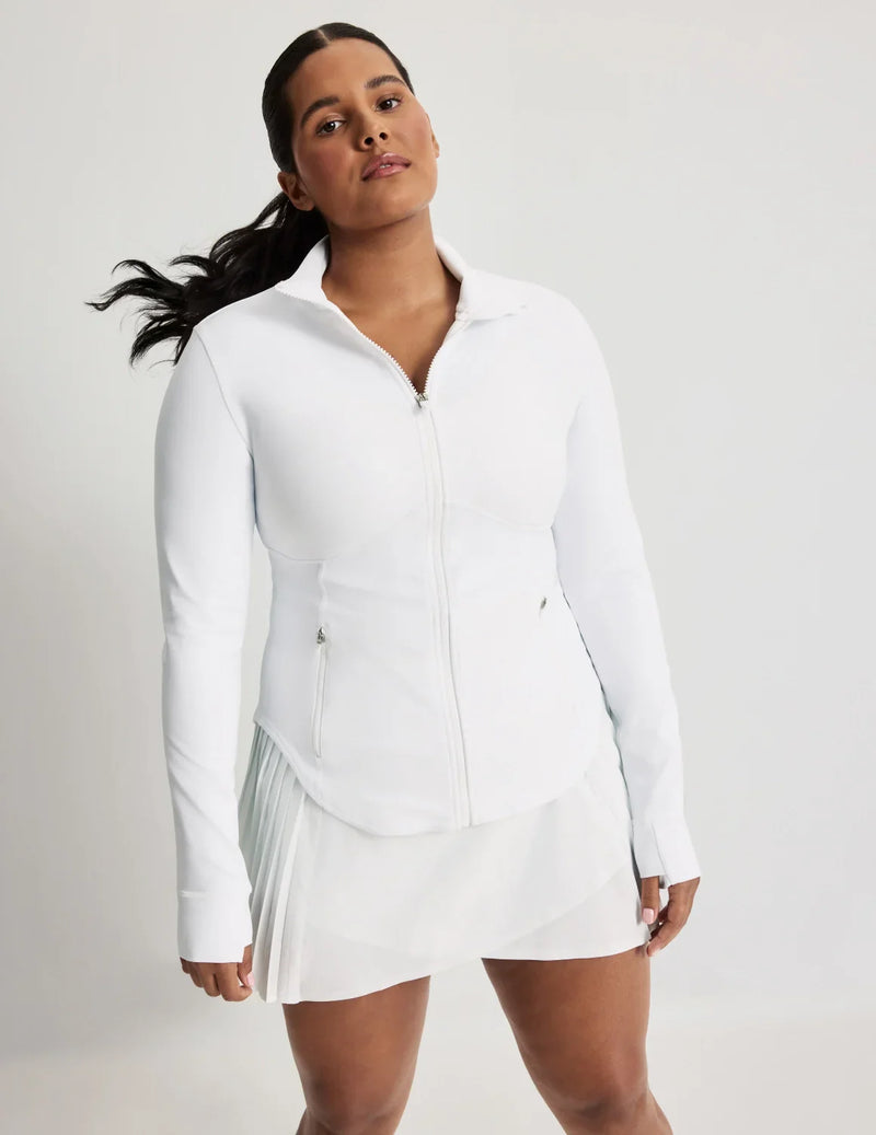 Adiya is 5’6, a 36C and wears a size L | White