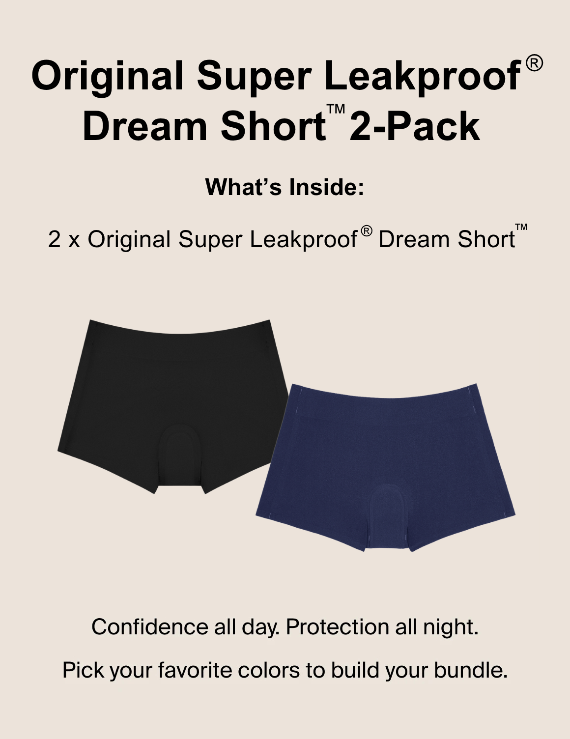 Original Super Leakproof® Dream Short™ 2-Pack - Last Call