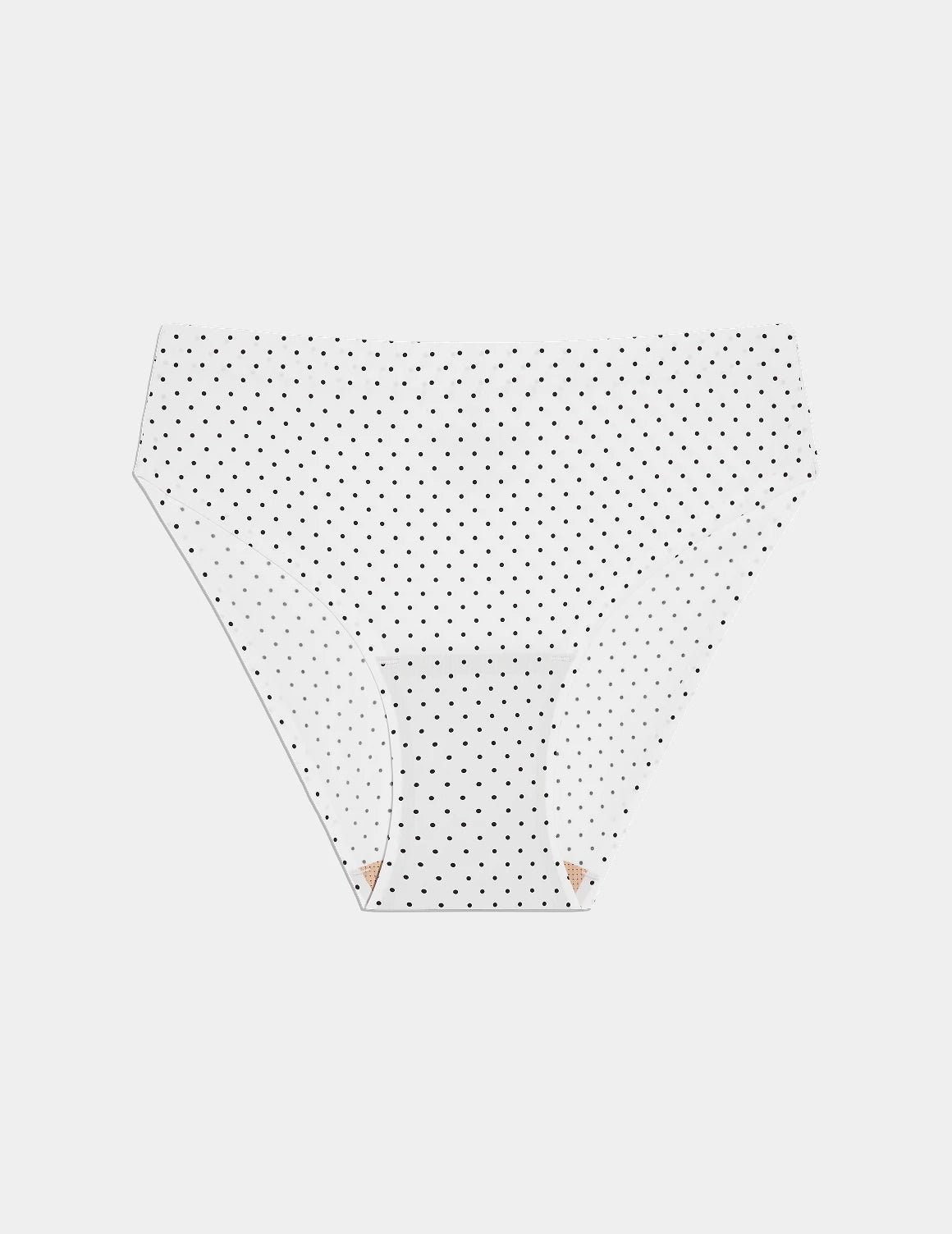 | White with Black Polka Dot