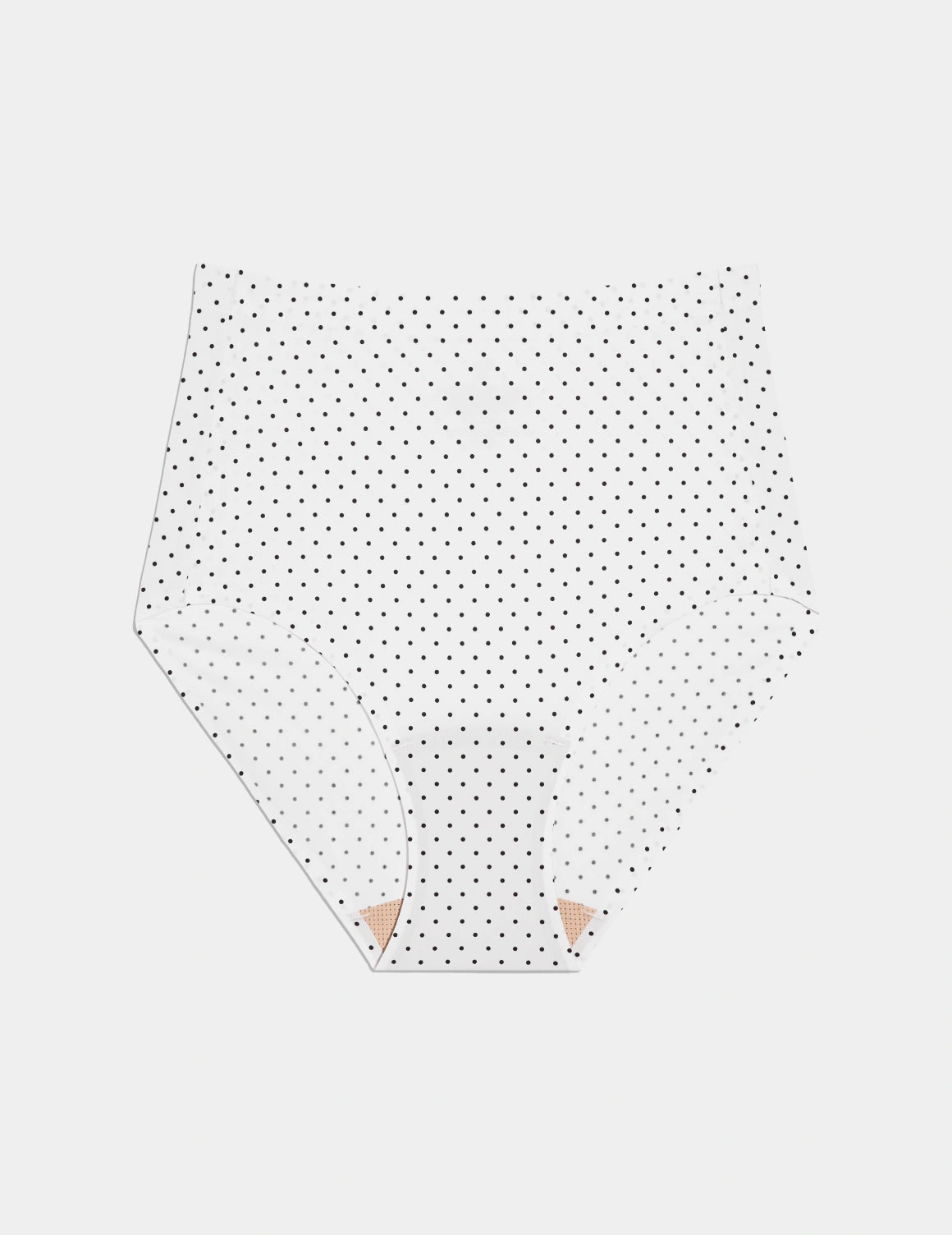 | White with Black Polka Dot