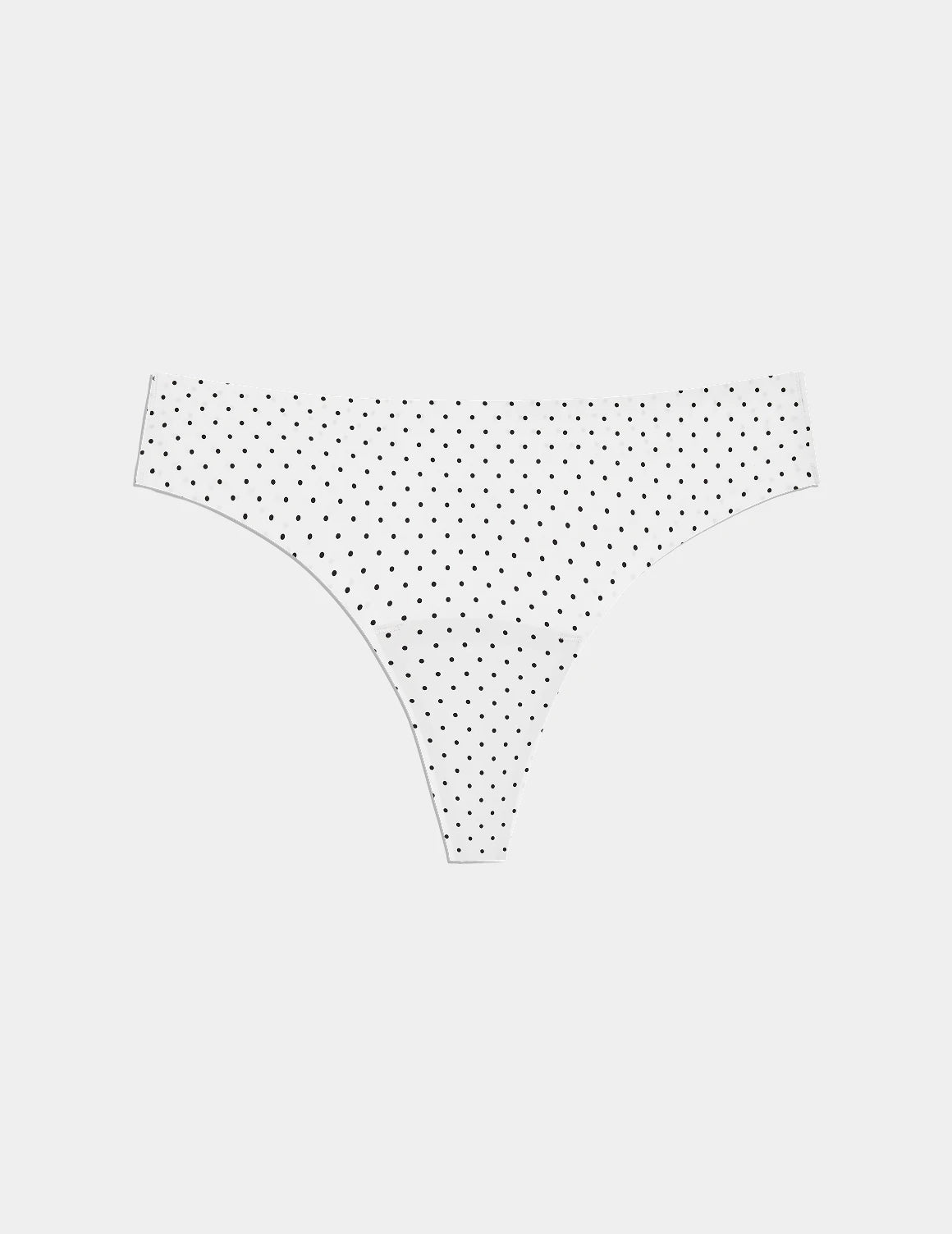 | White with Black Polka Dot