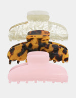Faux Marble Hair Clip 3Pk