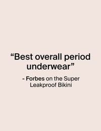 Super Leakproof® No-Show Bikini - Icons Kit  | Black