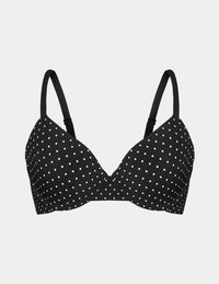 | Black with White Polka Dot