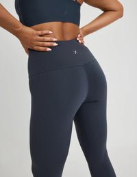 Front view of model highlighting the coverage and fit