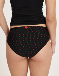 Back view of model wearing the Teen Light Leakproof No-Show Bikini highlighting the coverage and smooth fit