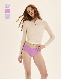 Teen Light Leakproof No-Show Boyshort 3-Pack - Kit  | Black