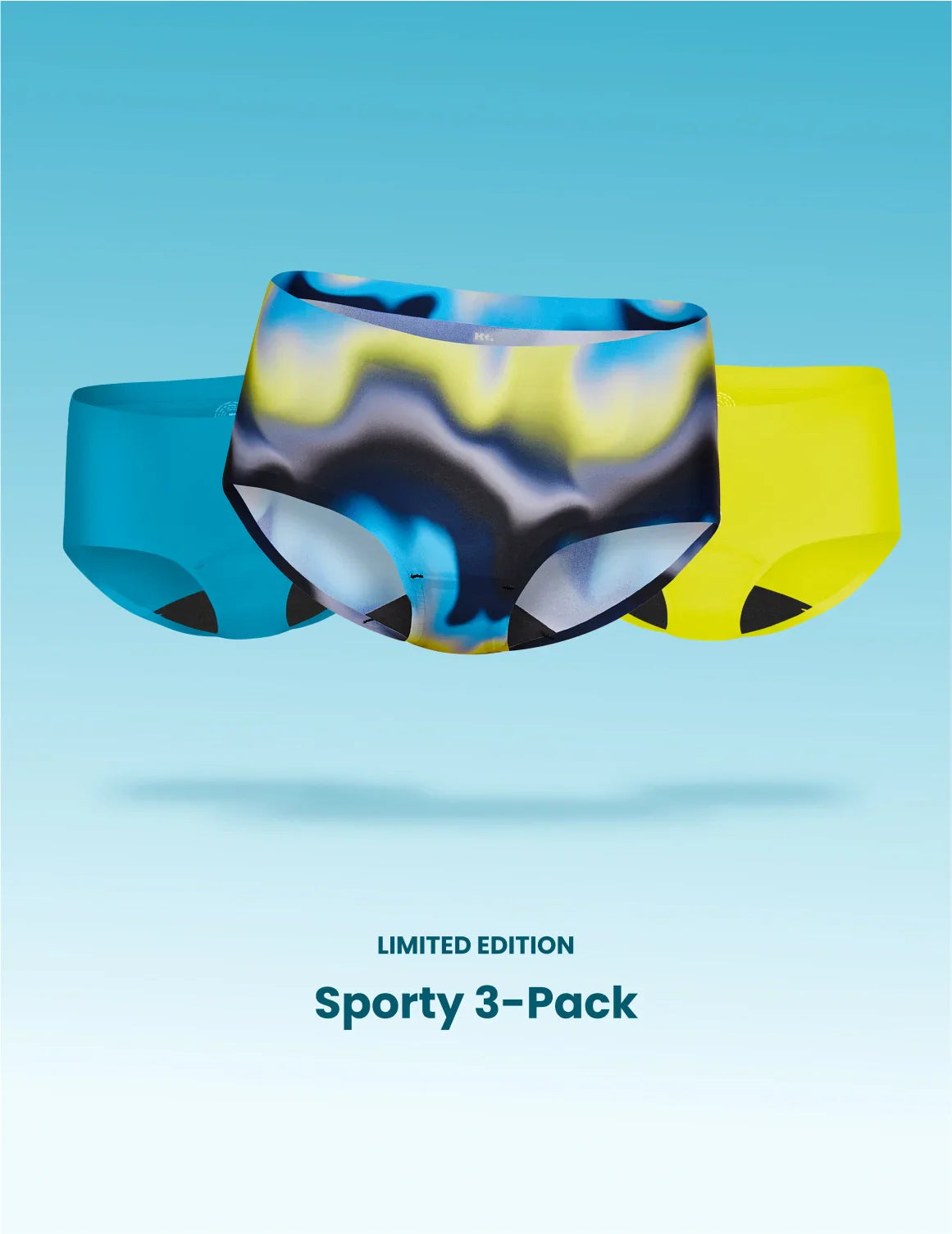 Teen Light Leakproof No-Show Boyshort 3-Pack  | Energize/Marina/Highlight