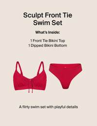 Sculpt Front Tie Swim Set