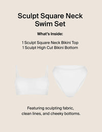 Sculpt Square Neck Swim Set