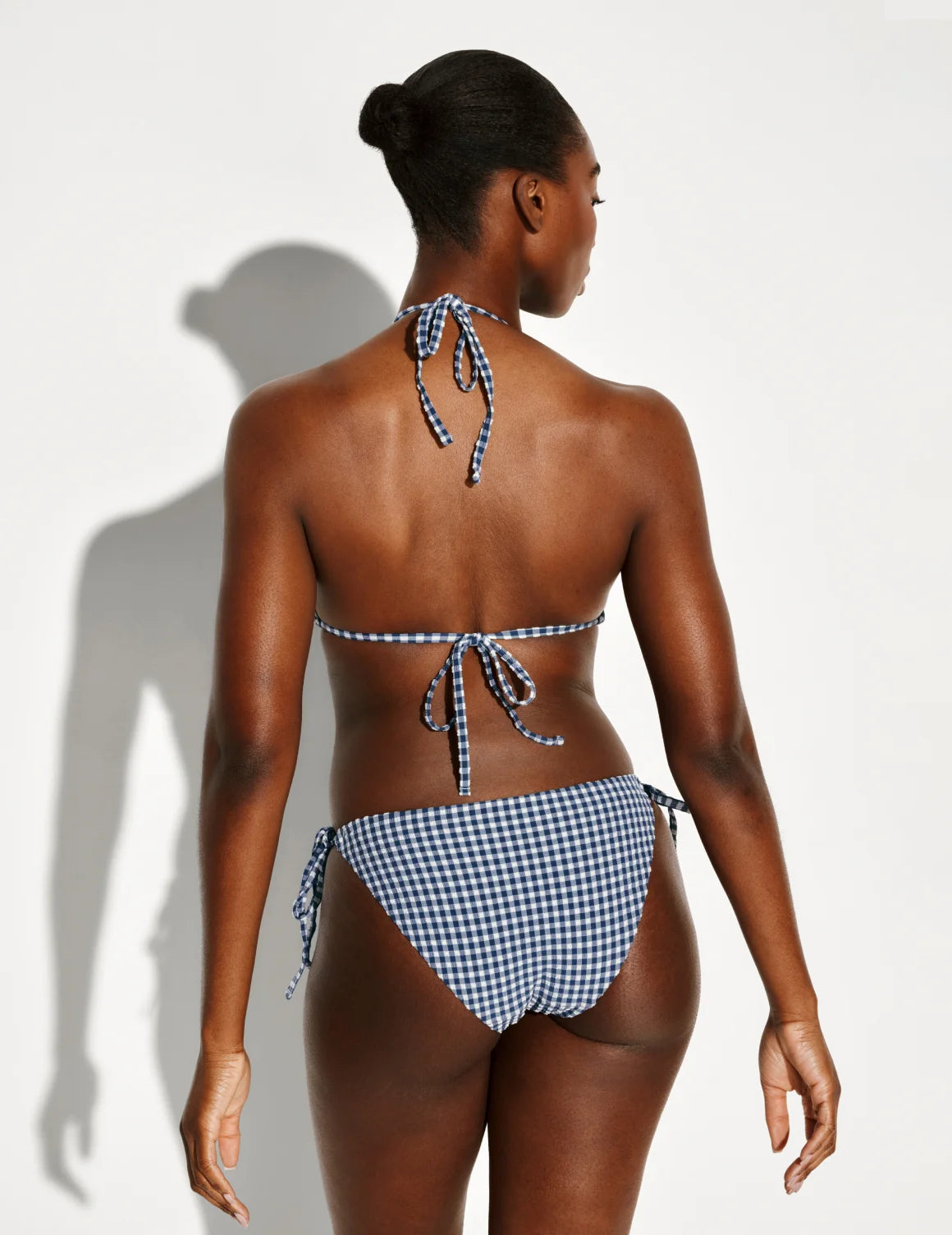 Seersucker String Bikini Set