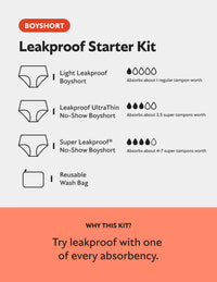 Teen Leakproof Starter Kit - Boyshort