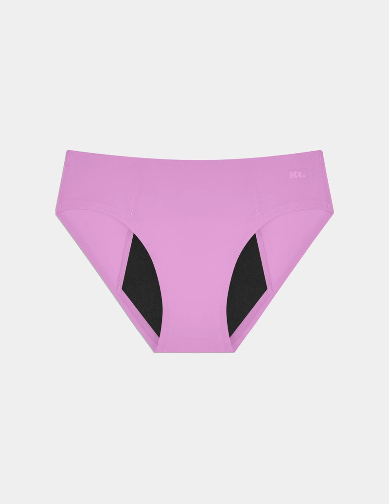 Teen SuperPlus Leakproof® No-Show Bikini shown front-facing against a light gray background