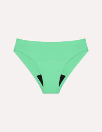 Teen Super Leakproof® No-Show Bikini shown front-facing against a light gray background