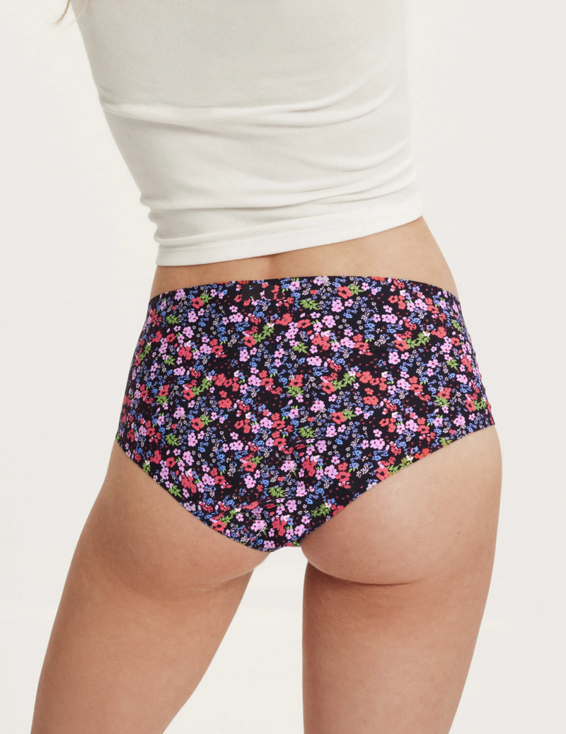 Back view of model wearing the Teen Super Leakproof® No-Show Boyshort highlighting the coverage and smooth fit