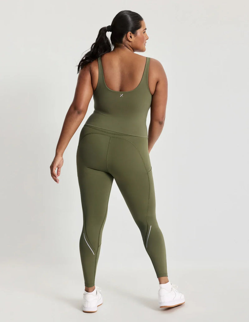 Adiya has 40” hips and wears a size L  | Olive