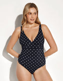 | Black with White Polka Dot