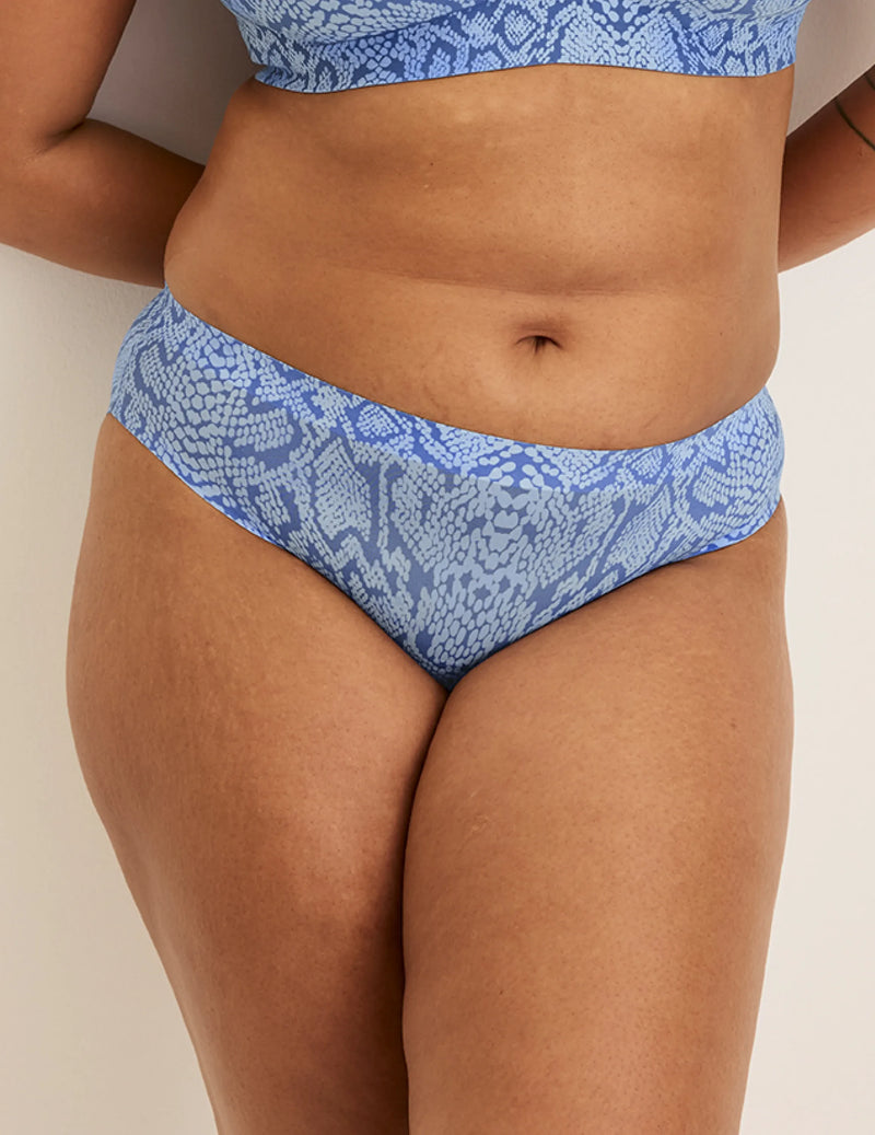 Front view of model wearing the Leakproof UltraThin No-Show Bikini highlighting the coverage and smooth fit