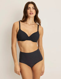 | Black with White Polka Dot