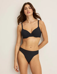 | Black with White Polka Dot