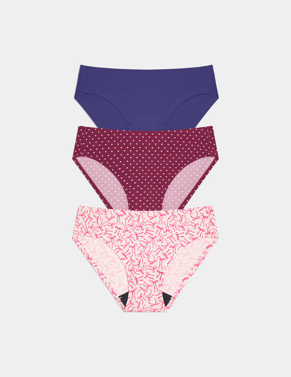 | Candy Heart/Pink Bows/Deep Blue