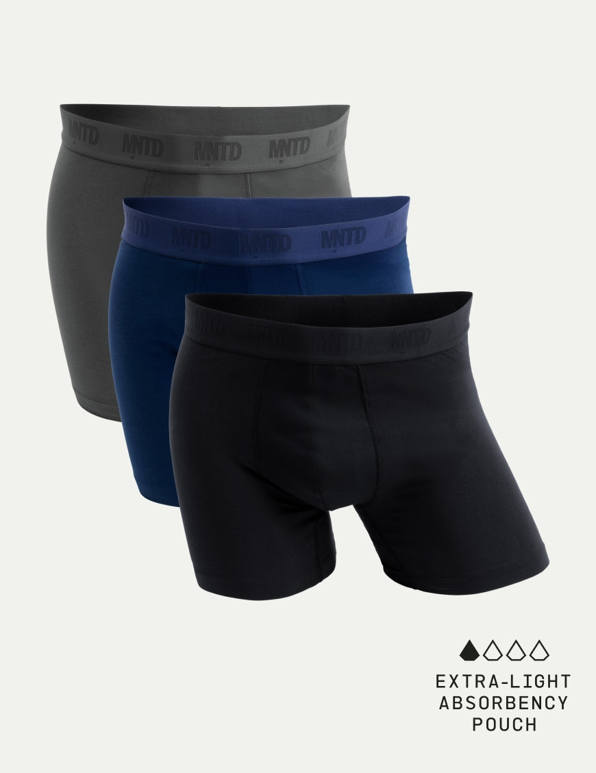 MNTD Mens Cotton Modal Boxer Brief 3-Pack