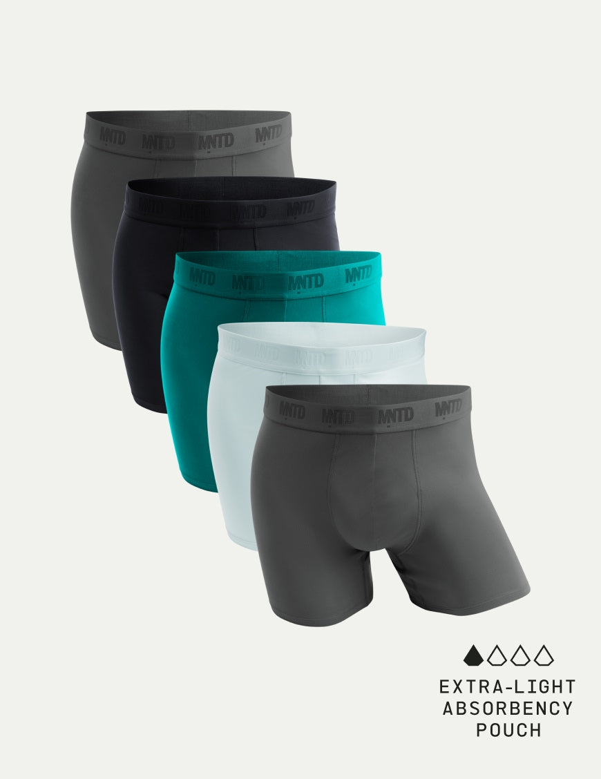 MNTD Mens Active Boxer Brief 5-Pack