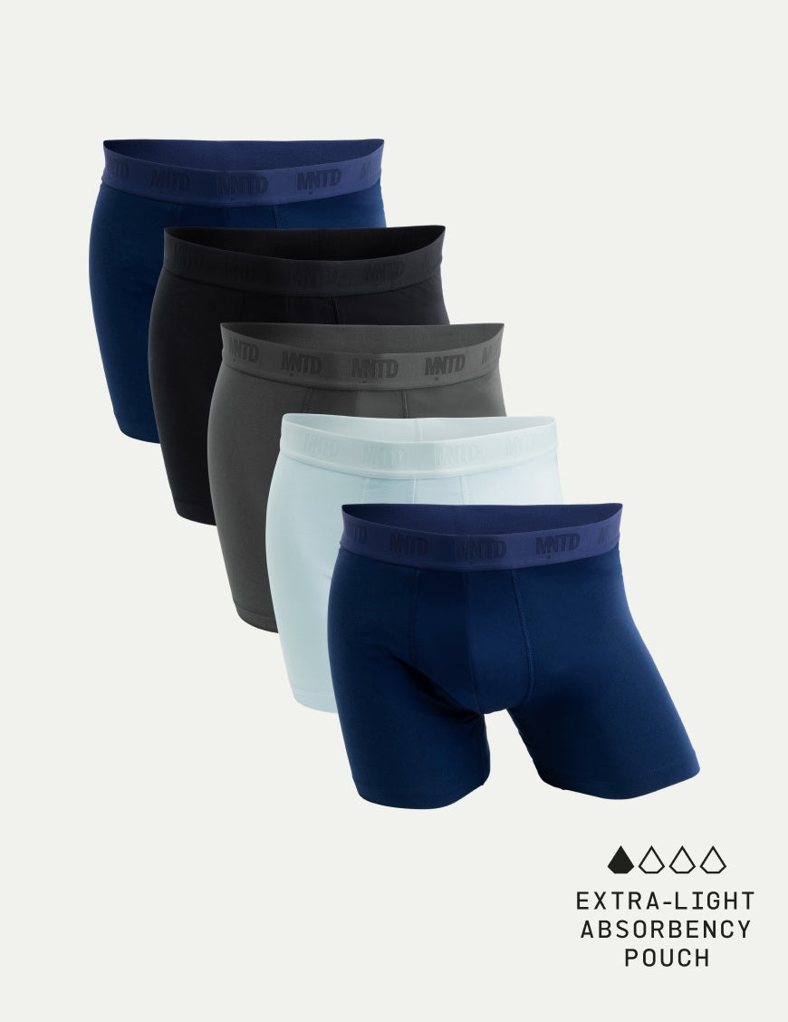 MNTD Mens Cotton Modal Boxer Brief 5-Pack