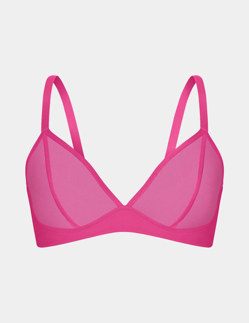 Mesh Deep V Bra