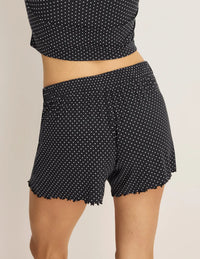 | Black with White Polka Dot