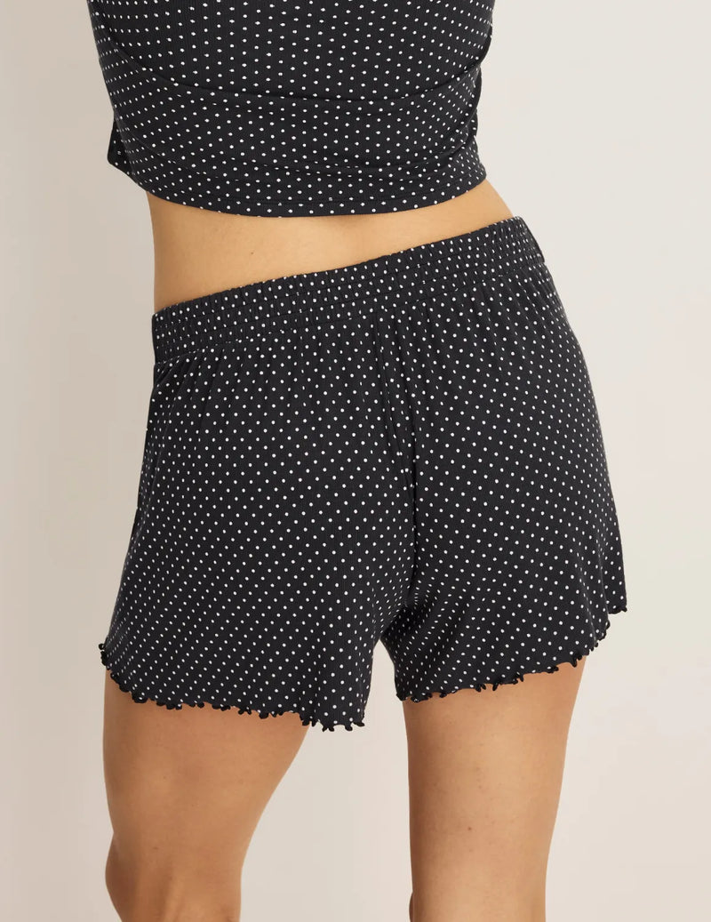 | Black with White Polka Dot