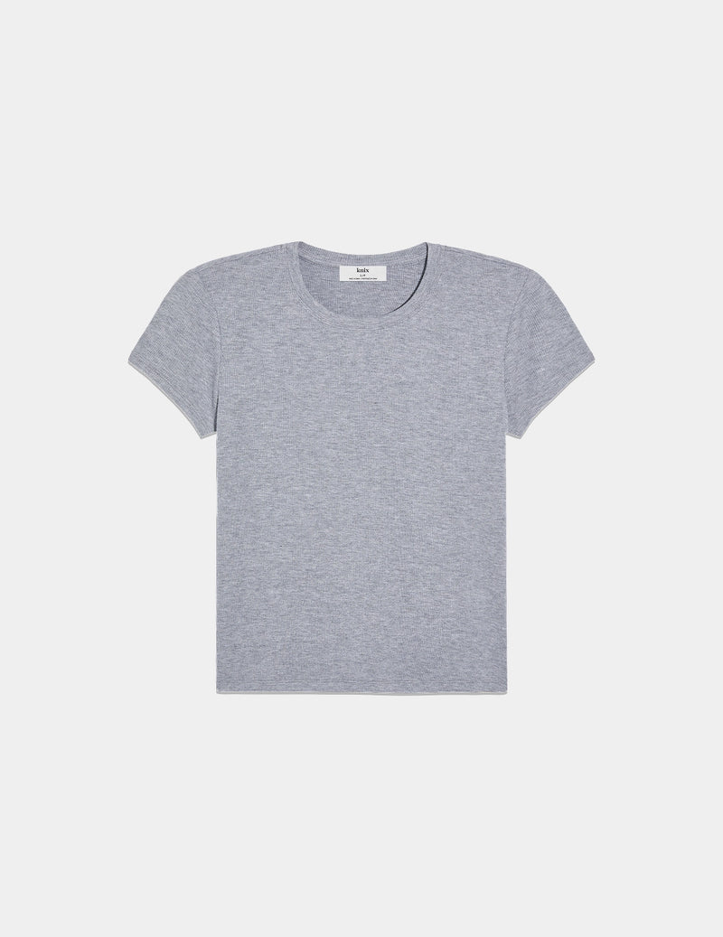 Modal Rib T-Shirt shown front-facing against a light gray background