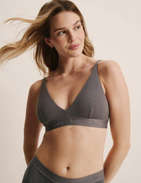 Esther is a 32C and wears a Knix size S  | Grey