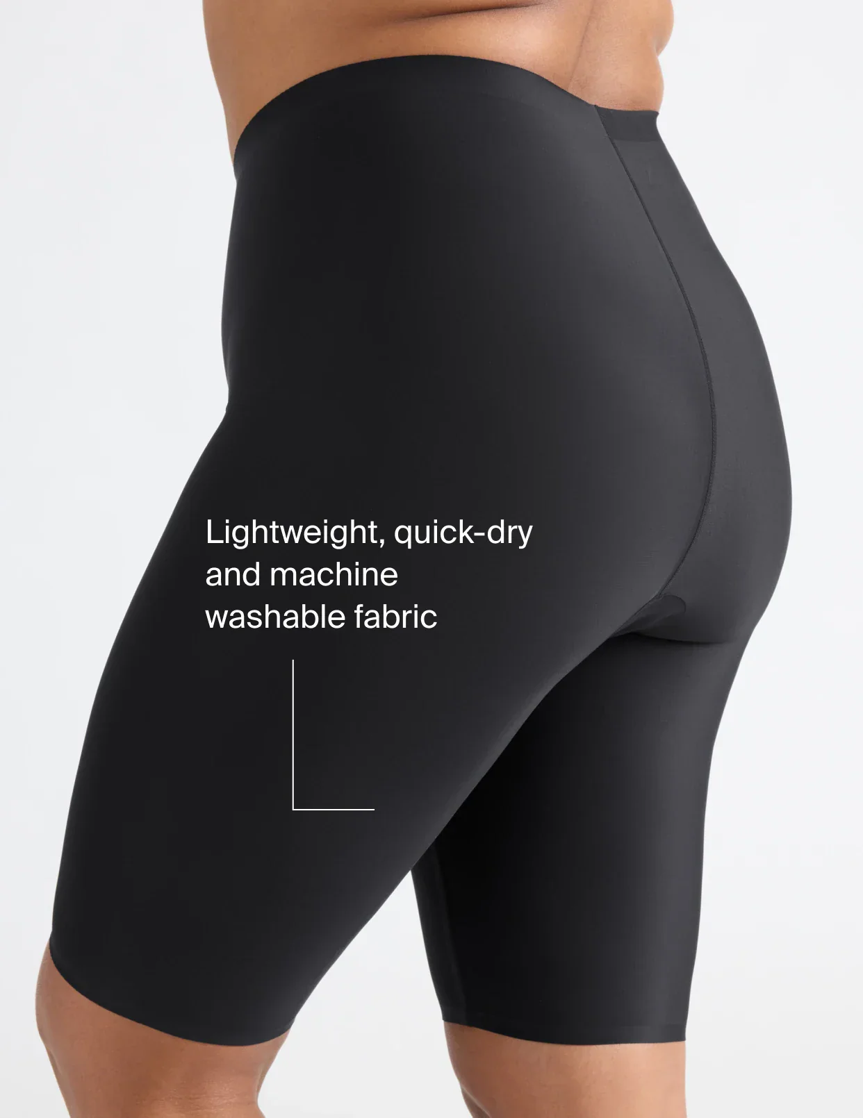 Lightweight, quick-dry and machine washable fabric Leakproof Thigh Saver® 10”  | General