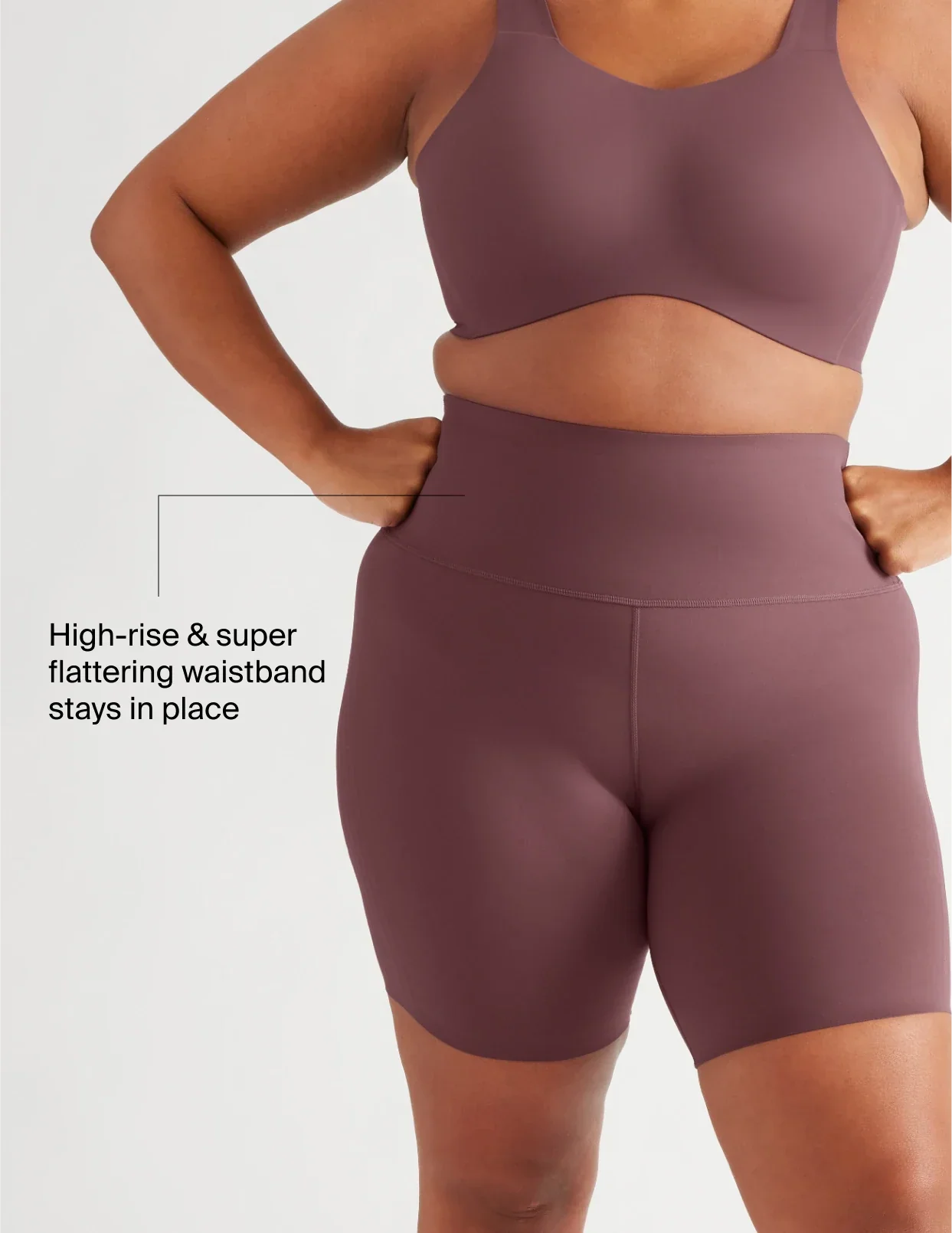 High-rise and super flattering waistband stays in place | General