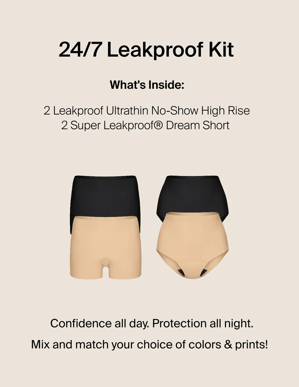 24/7 Leakproof Kit - High Rise