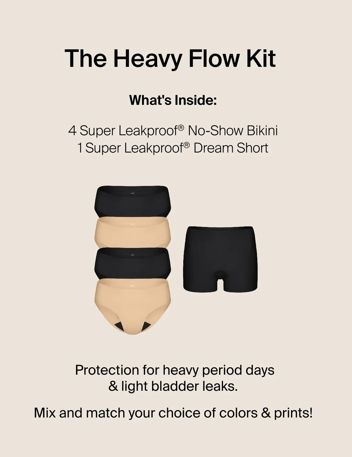 The Heavy Flow Kit - Bikini