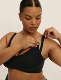 Leslie is a 38D and wearing KNIX XL+ | Black