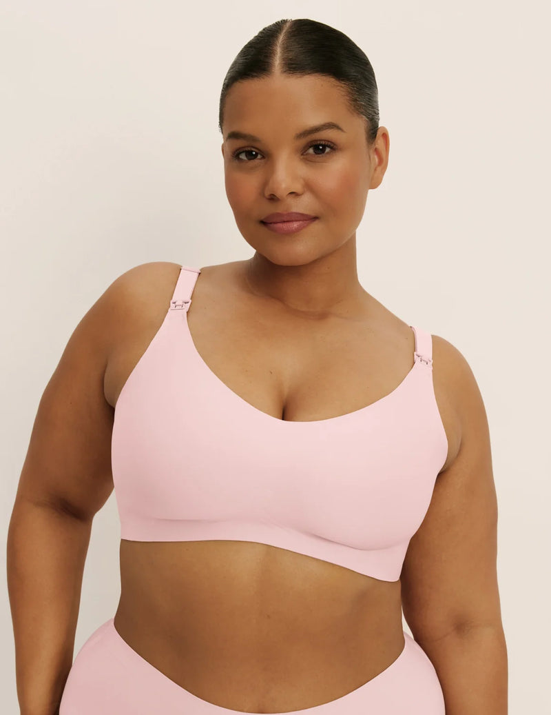 Leslie is a 38D and wearing KNIX XL+ | Rose Water
