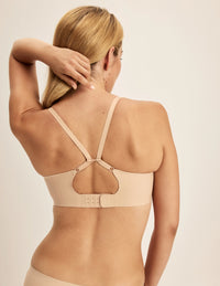 Isabelle is a 32C and wearing KNIX S | Warm Sand