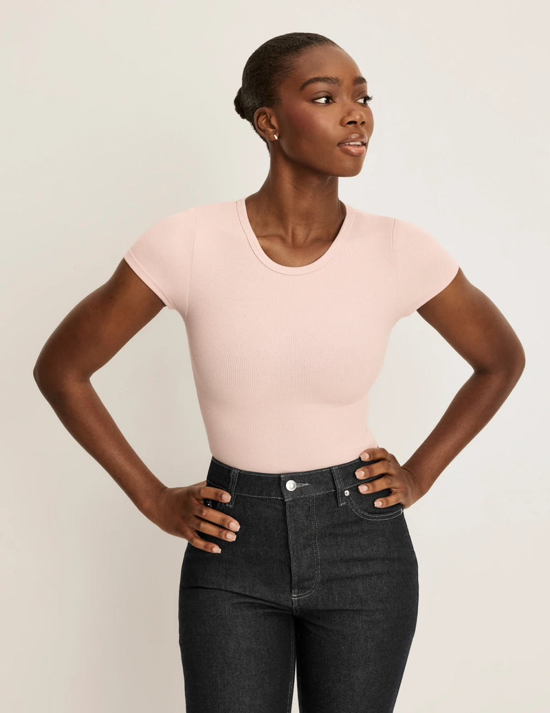 SculptRib™ Cotton T-Shirt | Supportive T-Shirt – Knix SculptRib™ Cotton T-Shirt | Supportive T-Shirt – Knix