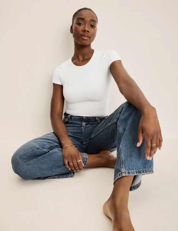 Orlane is a 32DD wearing KNIX S | White