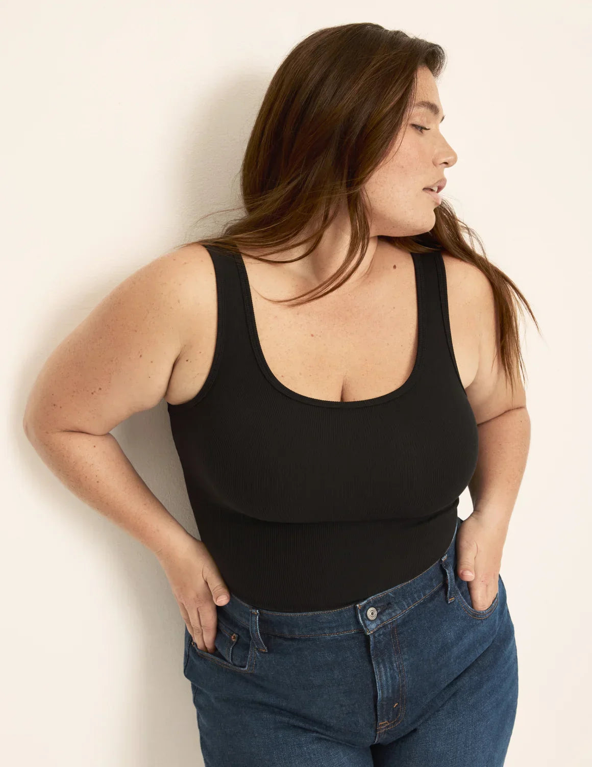 Clementine is a 40G wearing KNIX XXL | Black