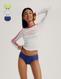 Teen Light Leakproof No-Show Boyshort 3-Pack  | Night Sky/Beige/Black