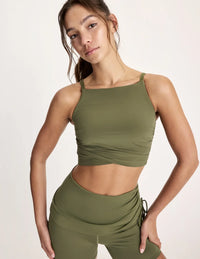 Maya is a 32A and wearing KNIX S | Olive