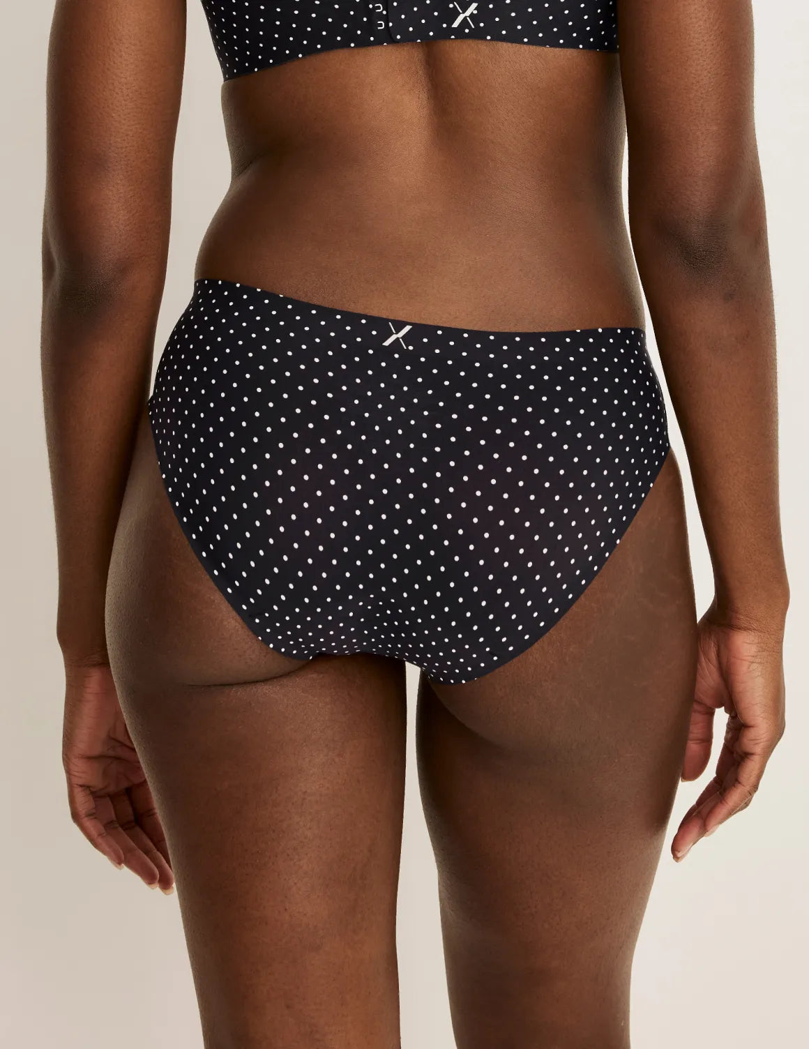 | Black with White Polka Dot