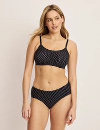 | Black with White Polka Dot