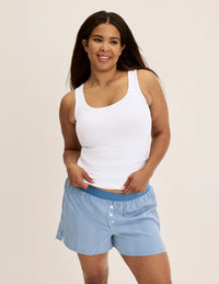 Binta wears KNIX L | Blue Stripe